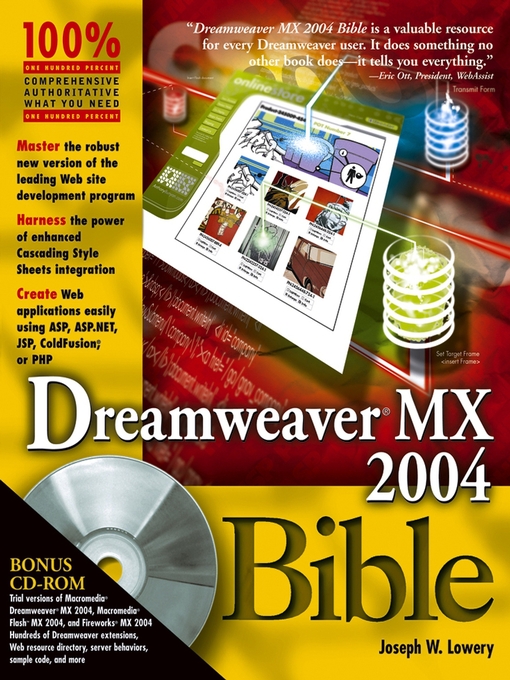 Title details for Dreamweaver MX 2004 Bible by Joseph Lowery - Available